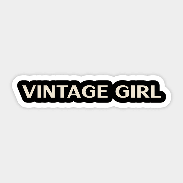 Vintage Girl Funny Girl Ironic Girl Sticker by TV Dinners